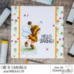 BUNDLE GIRL IS A BEE RUBBER STAMP